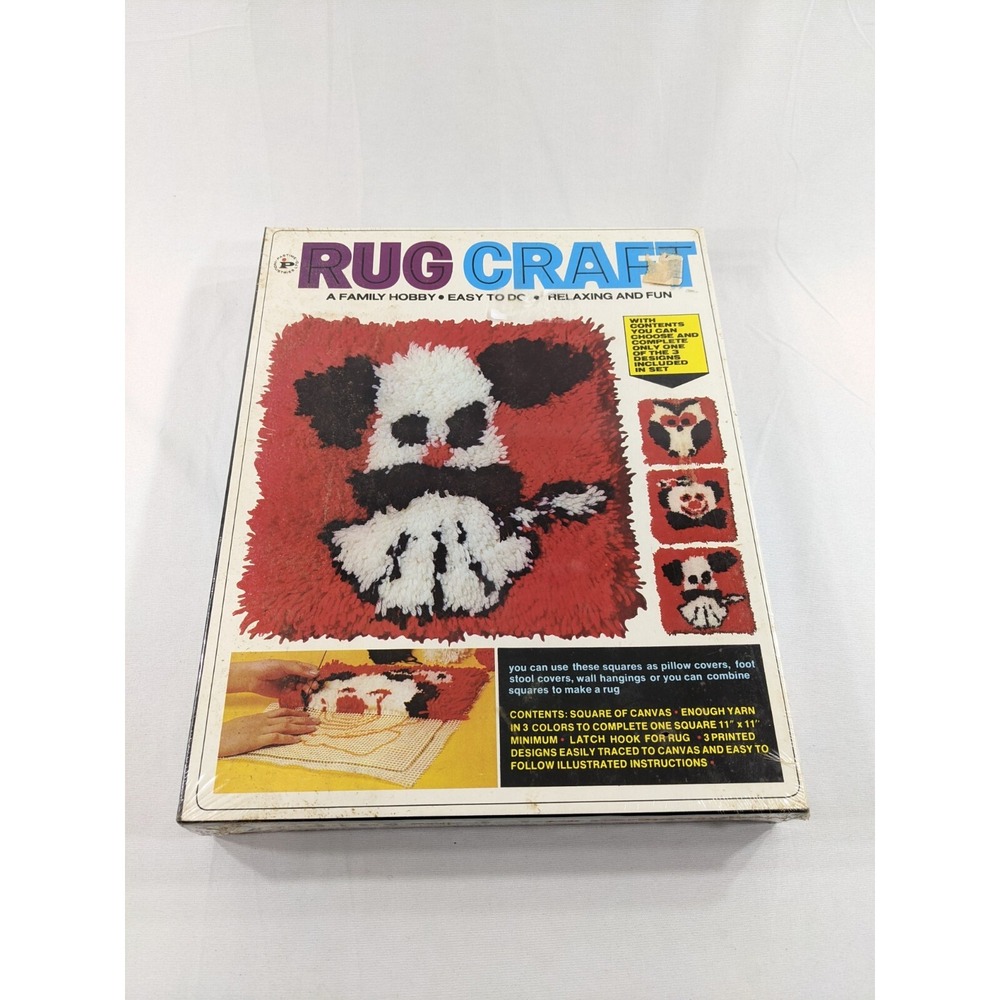 Vintage  PASTIME‎ (No 549P) Rug Craft Sealed Box